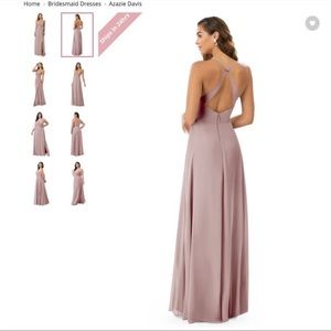 Azazzie vintage mauve bridesmaid dress